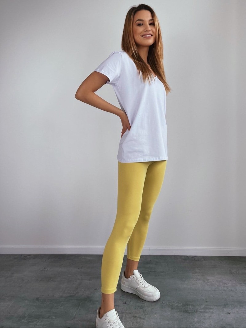 Yellow leggings 2116 - Online store - Boutique